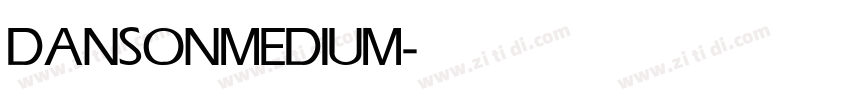 DANSON MEDIUM字体转换